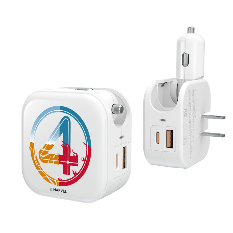 Marvel Fantastic Four Badge 2 in 1 USB Charger