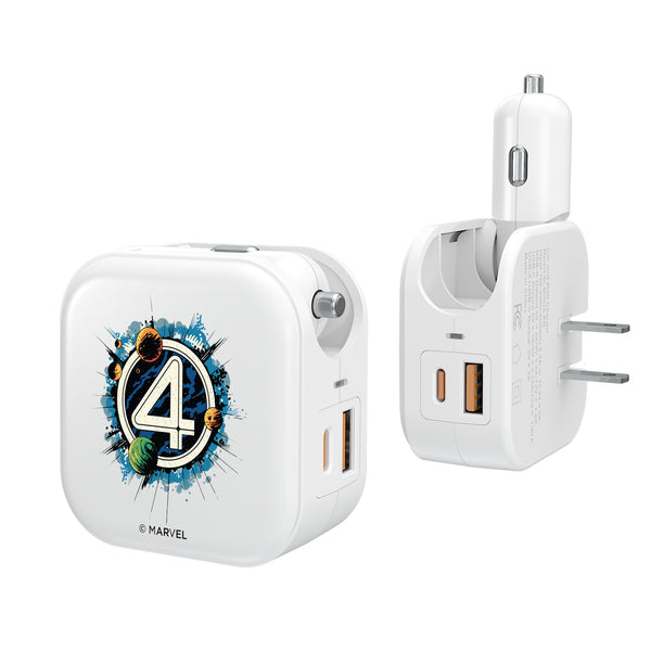 Marvel Fantastic Four Badge 2 in 1 USB Charger