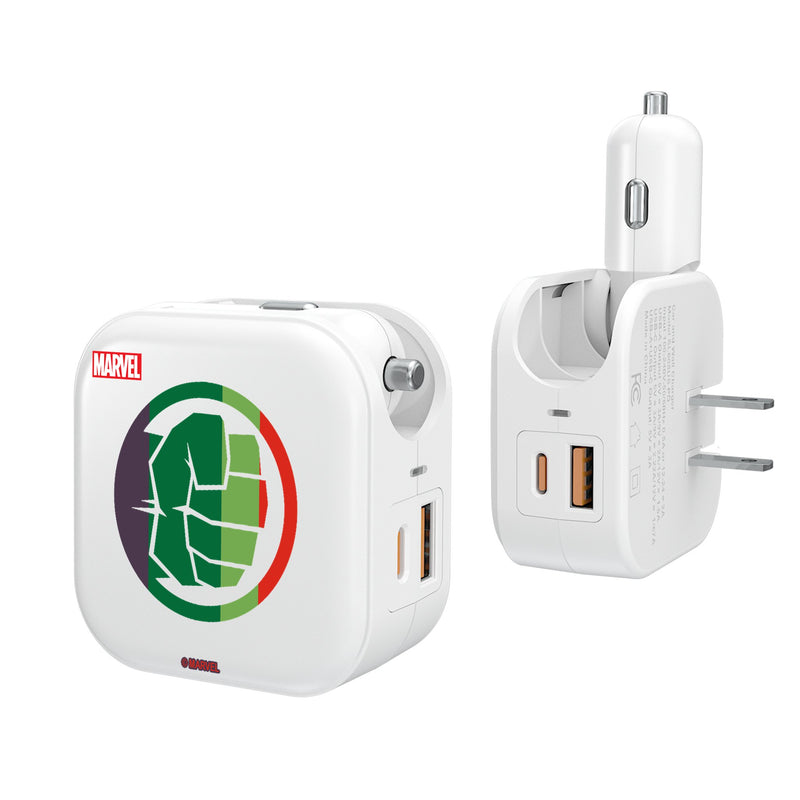 Marvel Avengers Hulk Sigil 2 in 1 USB Charger