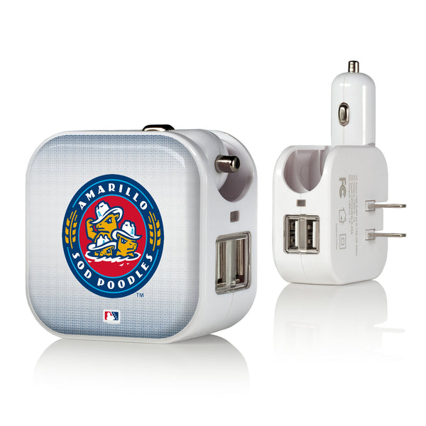 Amarillo Sod Poodles Linen 2 in 1 USB Charger