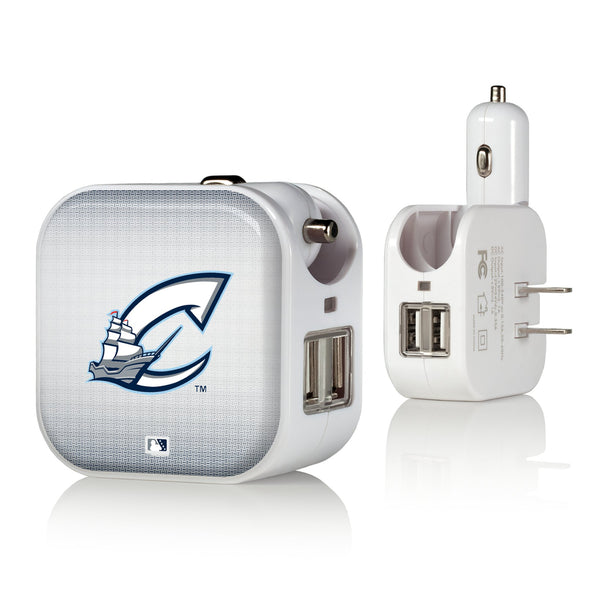 Columbus Clippers Linen 2 in 1 USB Charger