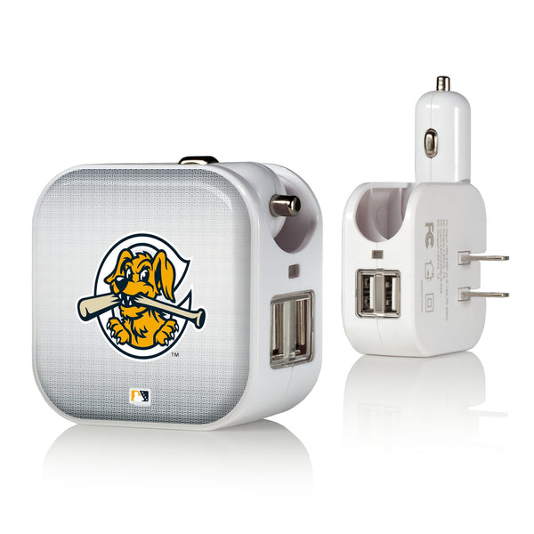 Charleston RiverDogs Linen 2 in 1 USB Charger