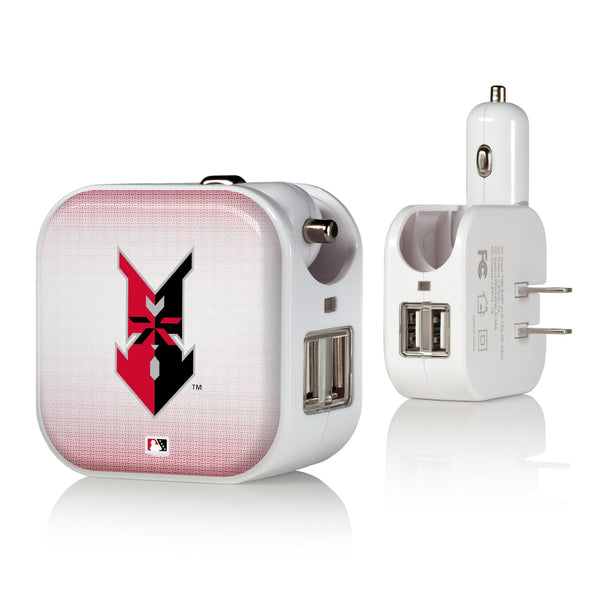 Indianapolis Indians Linen 2 in 1 USB Charger