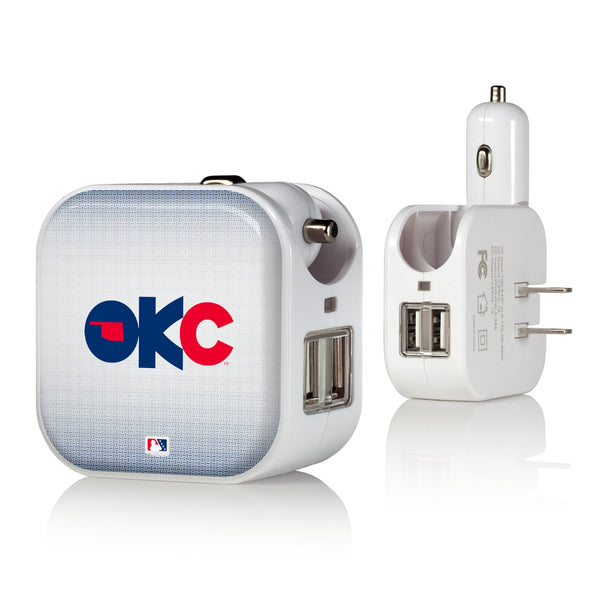 Oklahoma City Baseball Club Linen 2 in 1 USB Charger