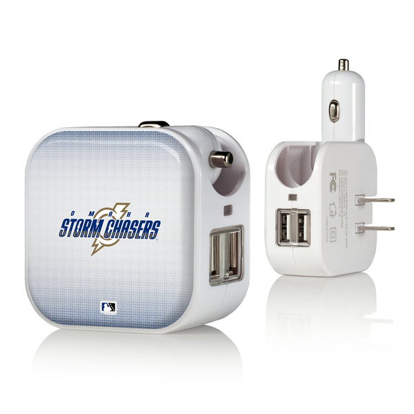 Omaha Storm Chasers Linen 2 in 1 USB Charger