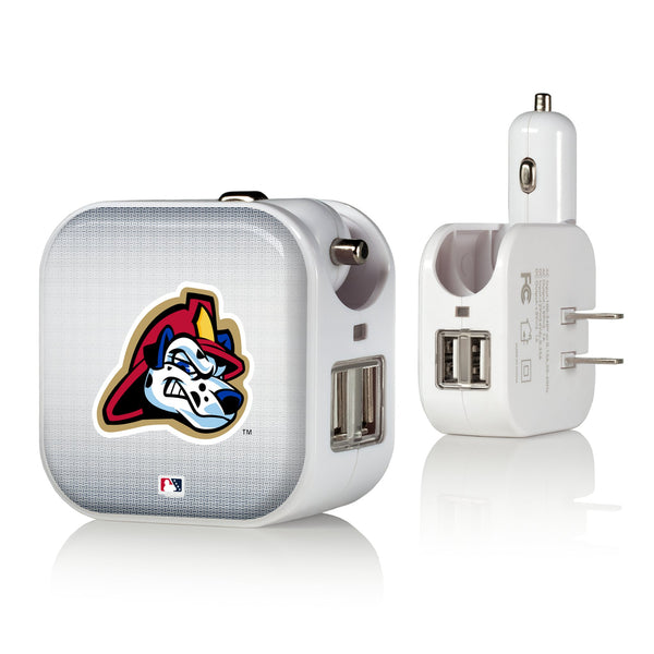 Peoria Chiefs Linen 2 in 1 USB Charger