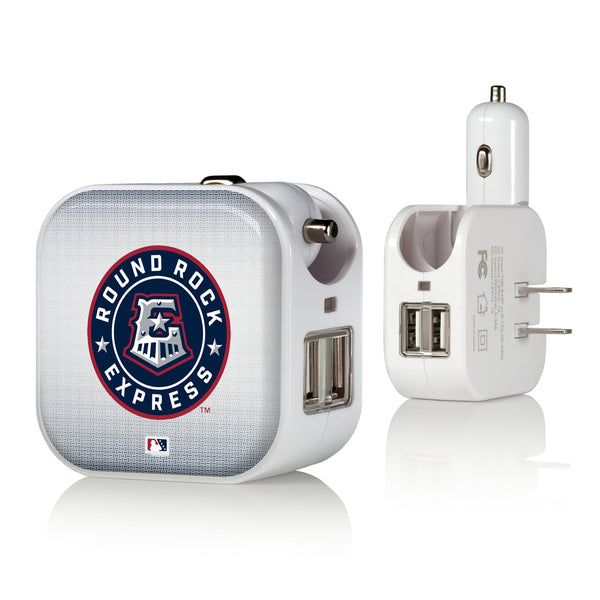 Round Rock Express Linen 2 in 1 USB Charger