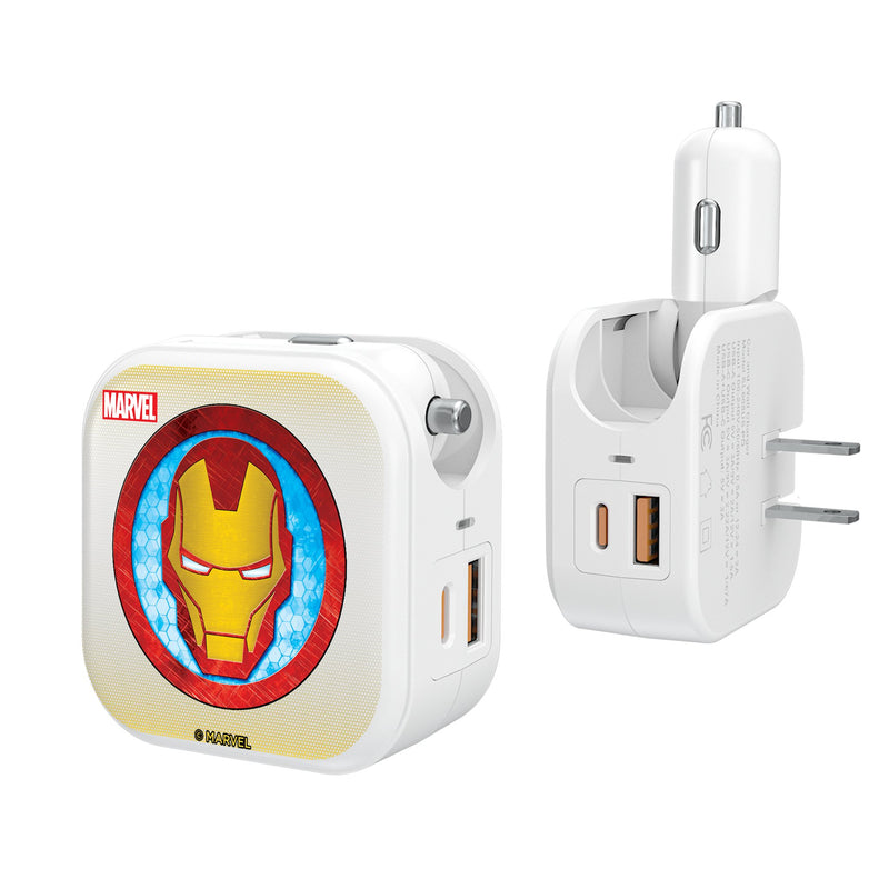 Marvel Avengers Iron Man Grid 2 in 1 USB Charger