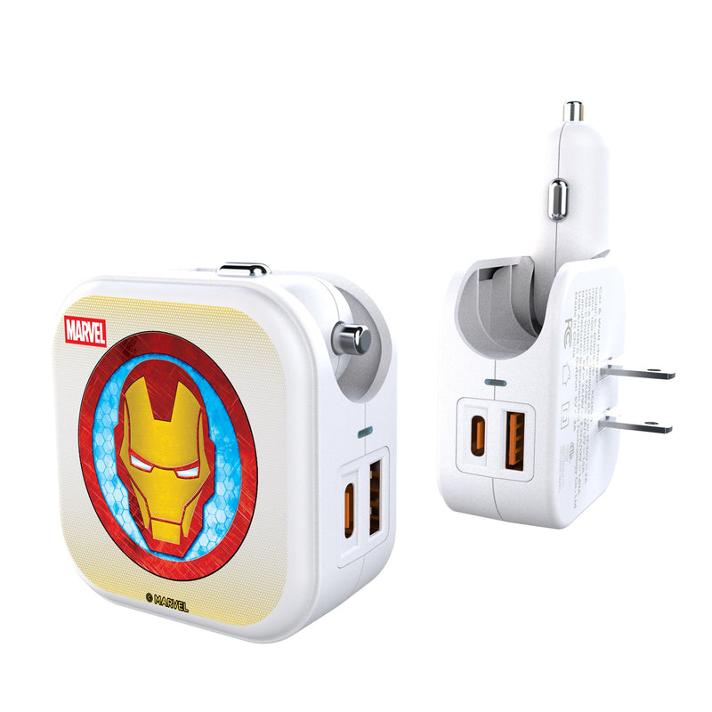 Marvel Avengers Iron Man Grid 2 in 1 USB Charger