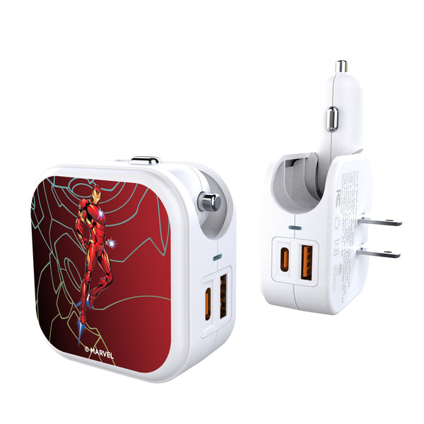 Marvel Avengers Iron Man MechLine 2 in 1 USB Charger
