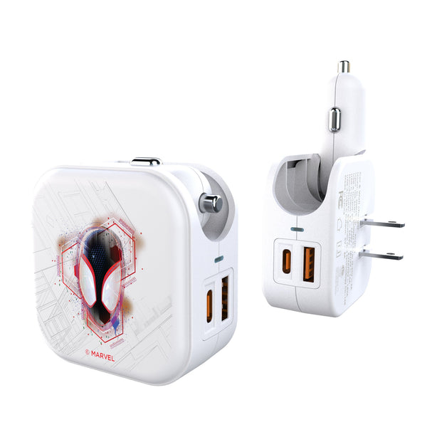 Marvel Miles Morales Badge 2 in 1 USB Charger