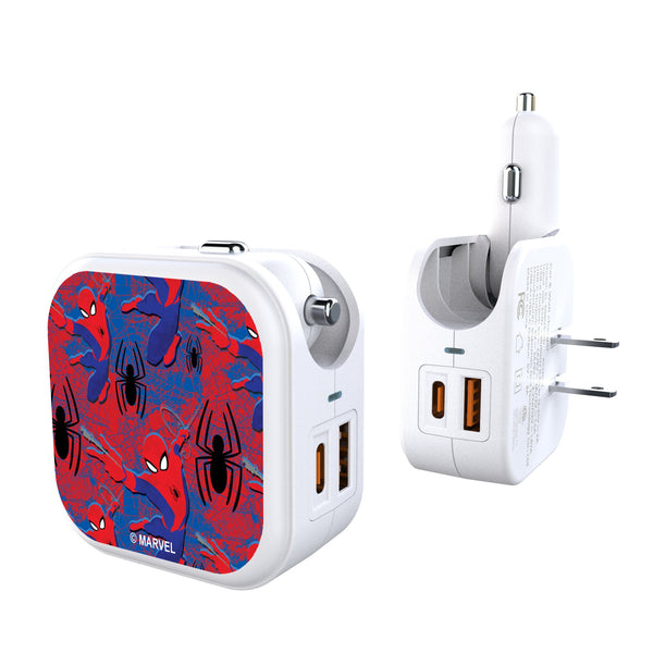 Marvel Spider-Man Pattern 2 in 1 USB Charger