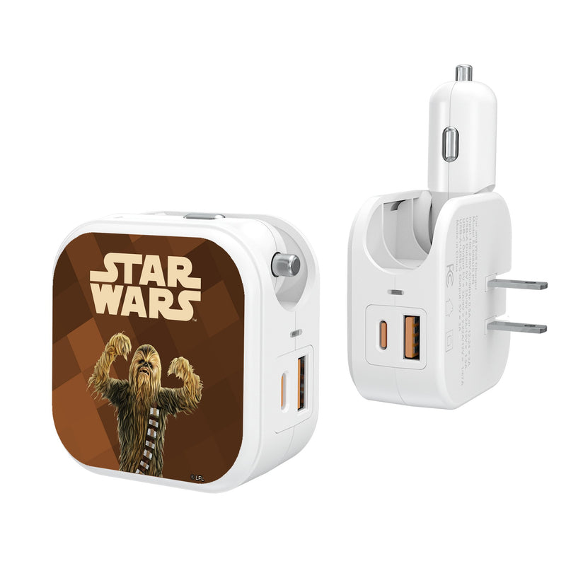 Star Wars Chewbacca Color Block 2 in 1 USB Charger