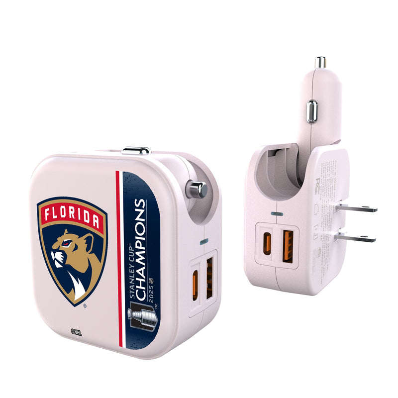 Florida Panthers 2025 Stanley Cup 2 in 1 USB Charger