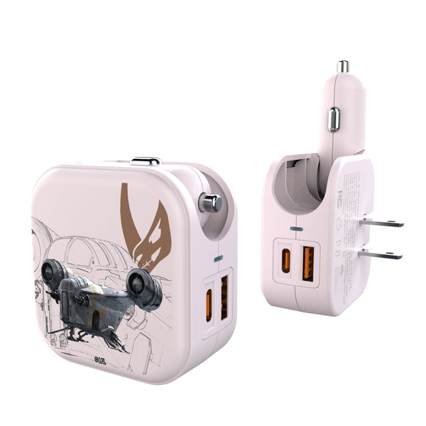 Star Wars Razor Crest FactionTech 2 in 1 USB Charger
