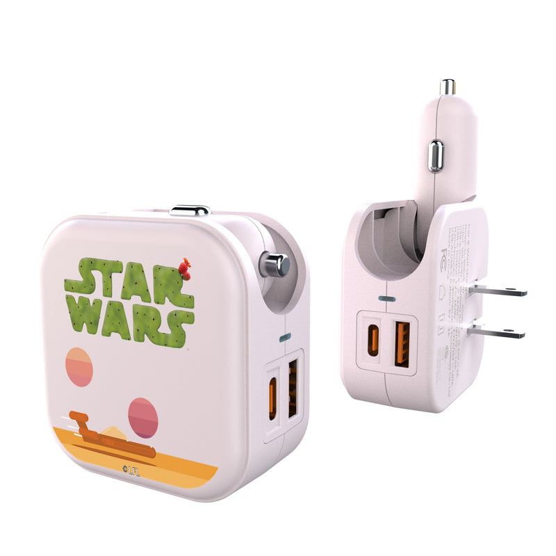 Star Wars Tatooine Locality Fade 2 in 1 USB Charger