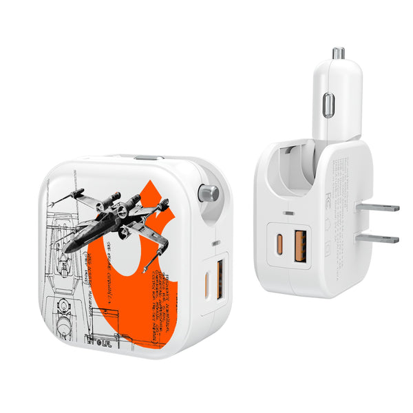 Star Wars X-Wing FactionTech 2 in 1 USB Charger