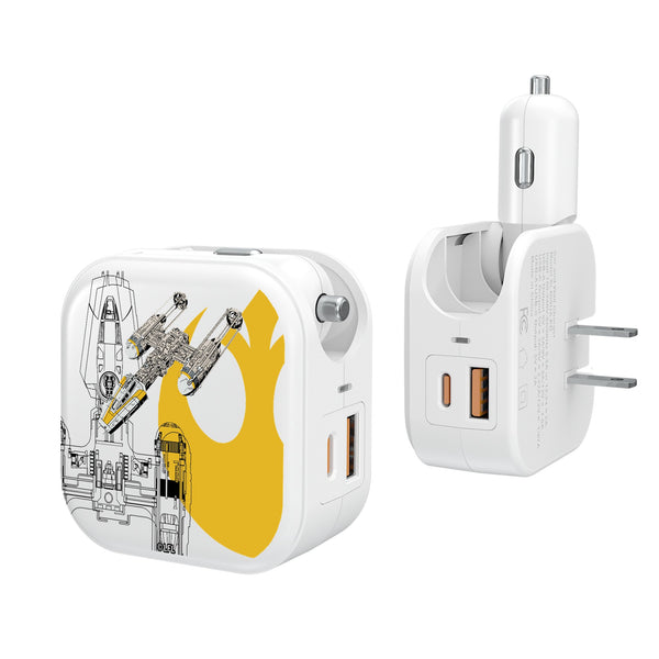 Star Wars Y-Wing FactionTech 2 in 1 USB Charger