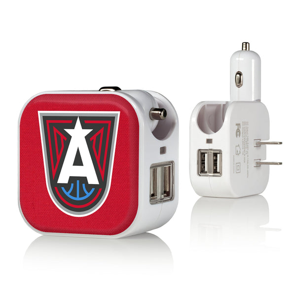 Atlanta Dream Solid 2 in 1 USB Charger