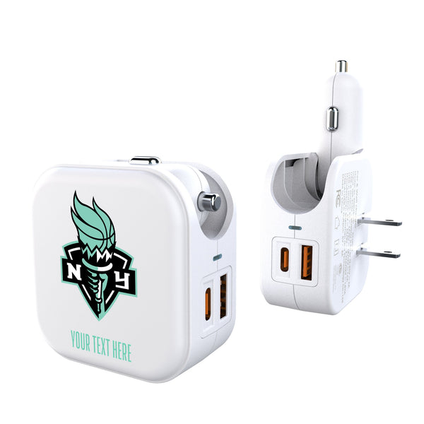 New York Liberty Personalized Insignia 2 in 1 USB Charger