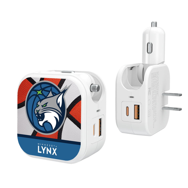 Minnesota Lynx Basketball 2 in 1 USB Charger