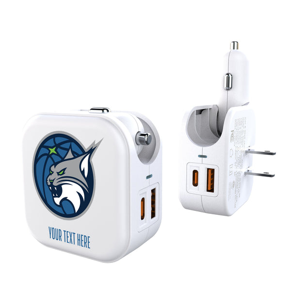 Minnesota Lynx Personalized Insignia 2 in 1 USB Charger