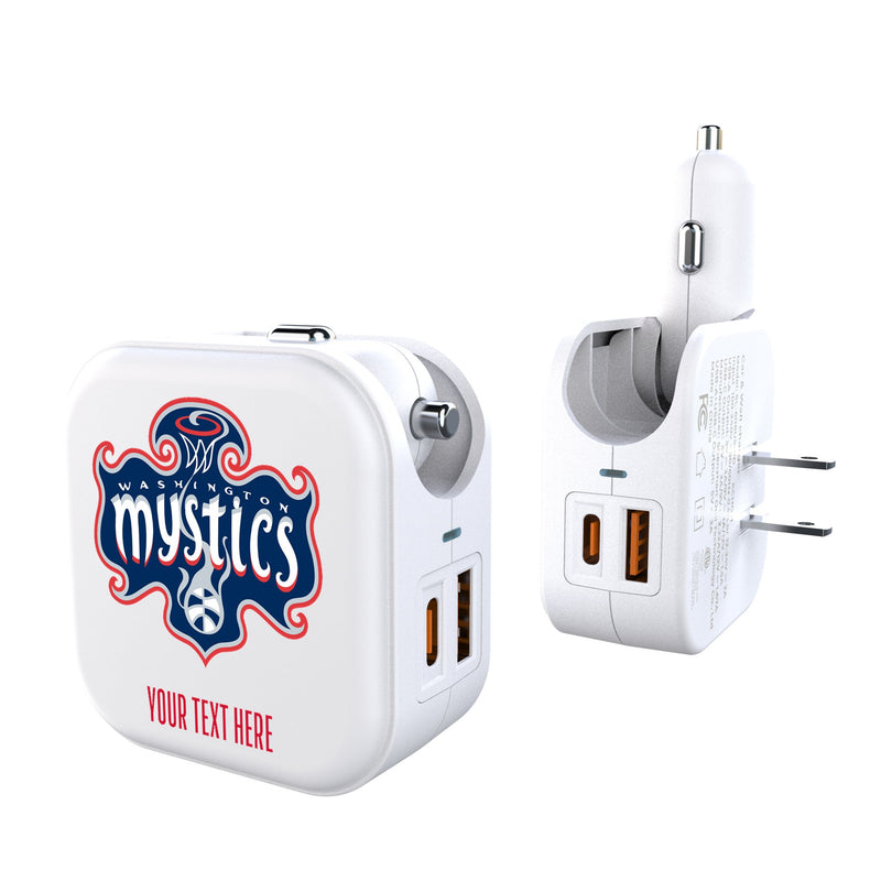 Washington Mystics Personalized Insignia 2 in 1 USB Charger
