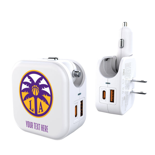 Los Angeles Sparks Personalized Insignia 2 in 1 USB Charger