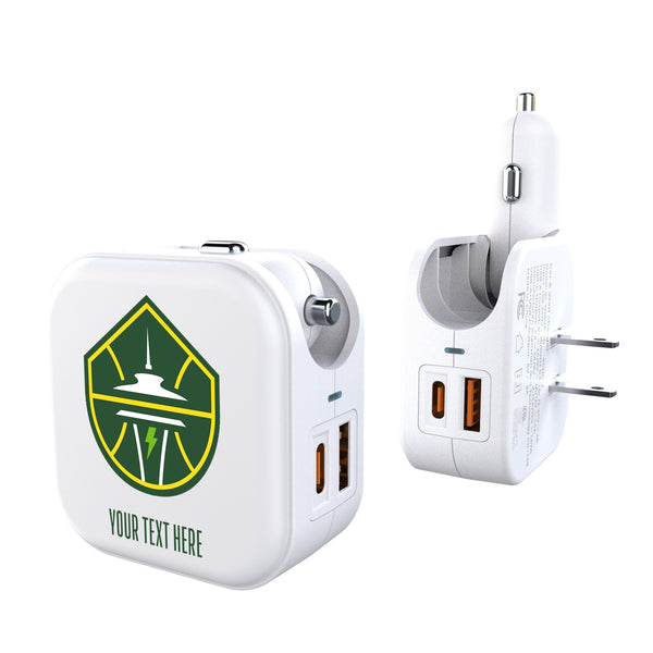 Seattle Storm Personalized Insignia 2 in 1 USB Charger