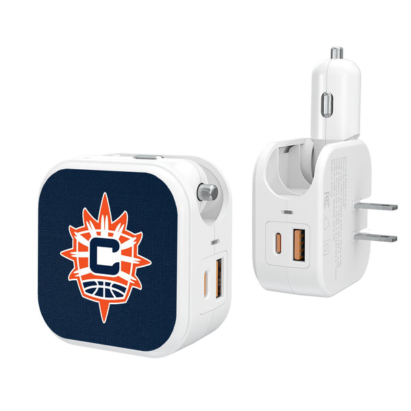 Connecticut Sun Solid 2 in 1 USB Charger