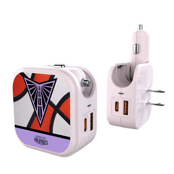 Golden State Valkyries Basketball 2 in 1 USB Charger