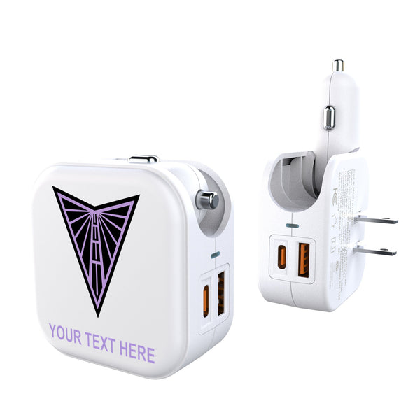 Golden State Valkyries Personalized Insignia 2 in 1 USB Charger