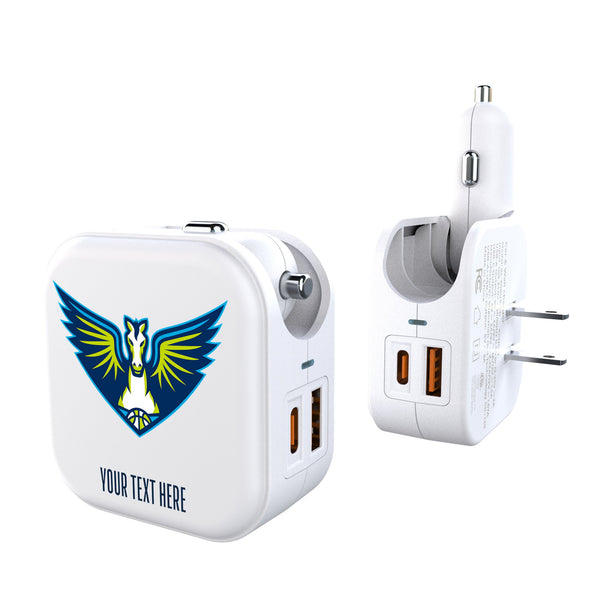 Dallas Wings Personalized Insignia 2 in 1 USB Charger