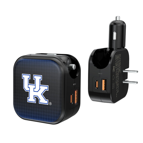 University of Kentucky Wildcats Linen 2 in 1 USB A/C Charger