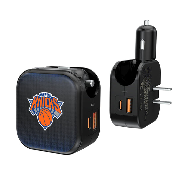 New York Knicks Linen 2 in 1 USB A/C Charger