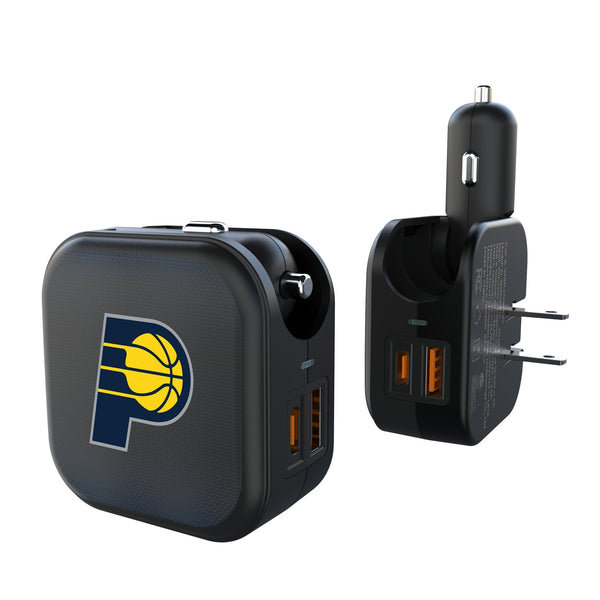 Indiana Pacers Linen 2 in 1 USB A/C Charger