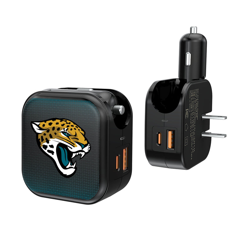 Jacksonville Jaguars Linen 2 in 1 USB A/C Charger