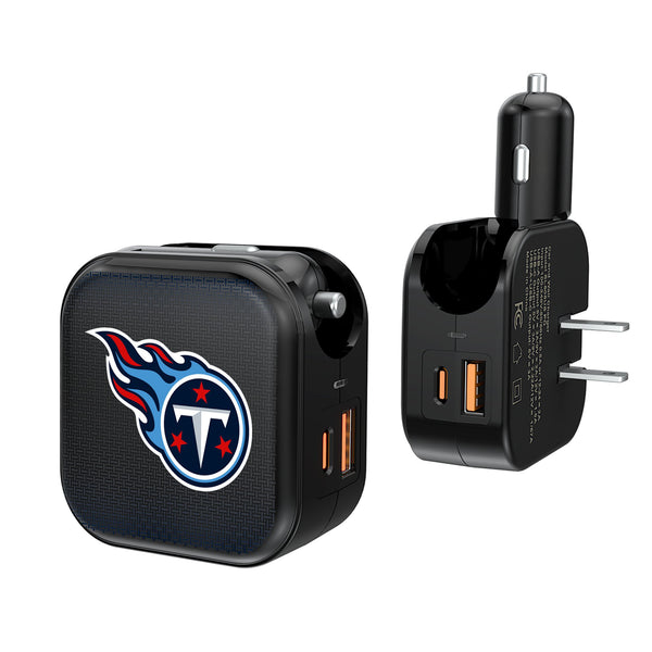 Tennessee Titans Linen 2 in 1 USB A/C Charger