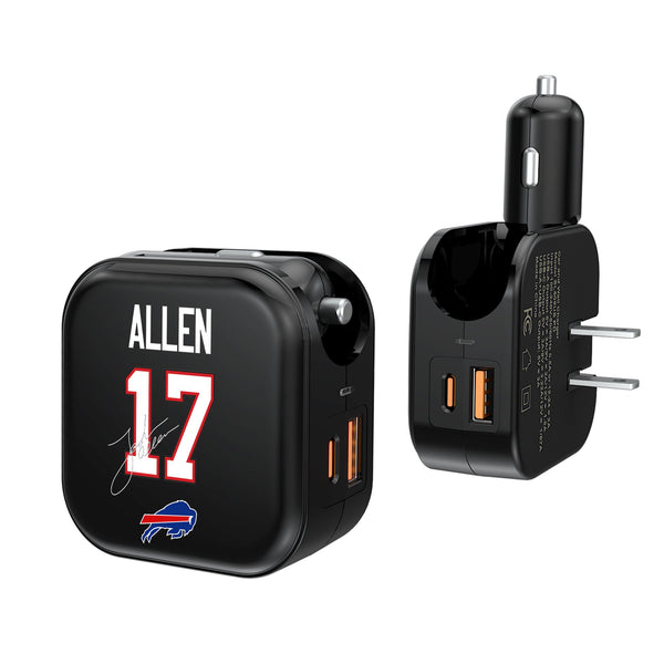 Josh Allen Buffalo Bills 17 Ready 2 in 1 USB A/C Charger