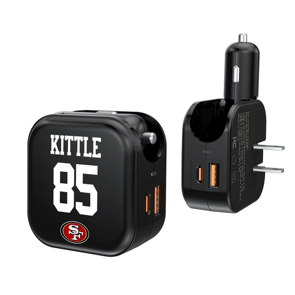 George Kittle San Francisco 49ers 85 Ready 2 in 1 USB A/C Charger