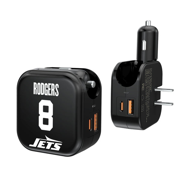 Aaron Rodgers New York Jets 8 Ready 2 in 1 USB A/C Charger