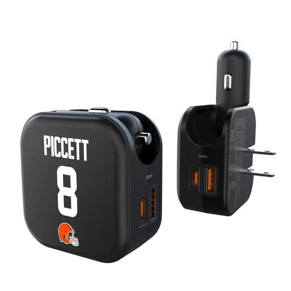 Kenny Pickett Cleveland Browns 8 Game Tactic 2 in 1 USB A/C Charger
