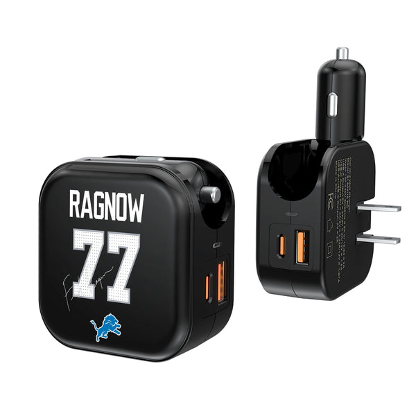 Frank Ragnow Detroit Lions 77 Ready 2 in 1 USB A/C Charger