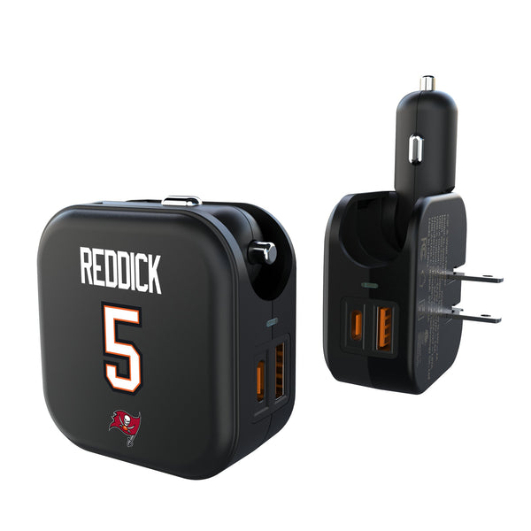 Haason Reddick Tampa Bay Buccaneers 5 Game Tactic 2 in 1 USB A/C Charger