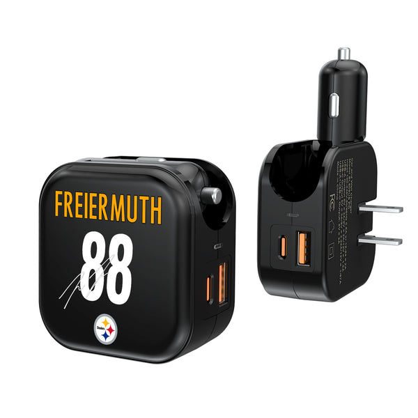 Pat Freiermuth Pittsburgh Steelers 88 Ready 2 in 1 USB A/C Charger