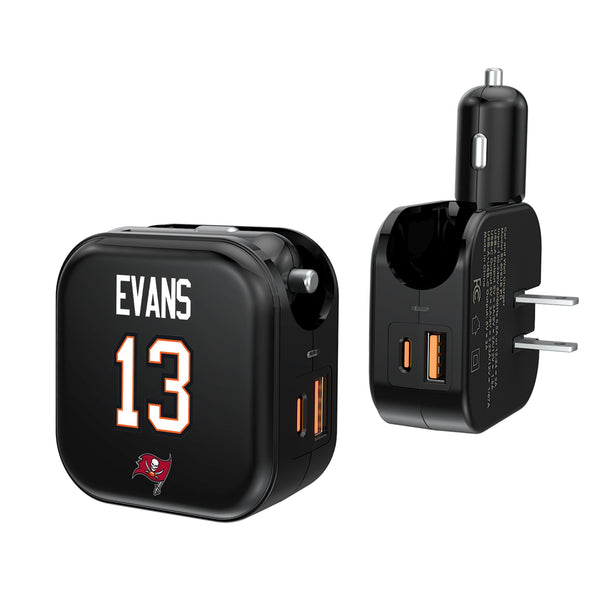 Mike Evans Tampa Bay Buccaneers 13 Ready 2 in 1 USB A/C Charger