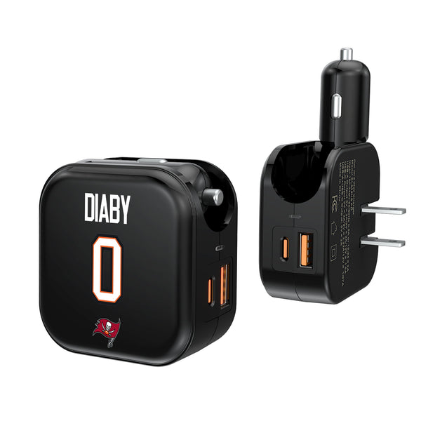 YaYa Diaby Tampa Bay Buccaneers 0 Ready 2 in 1 USB A/C Charger