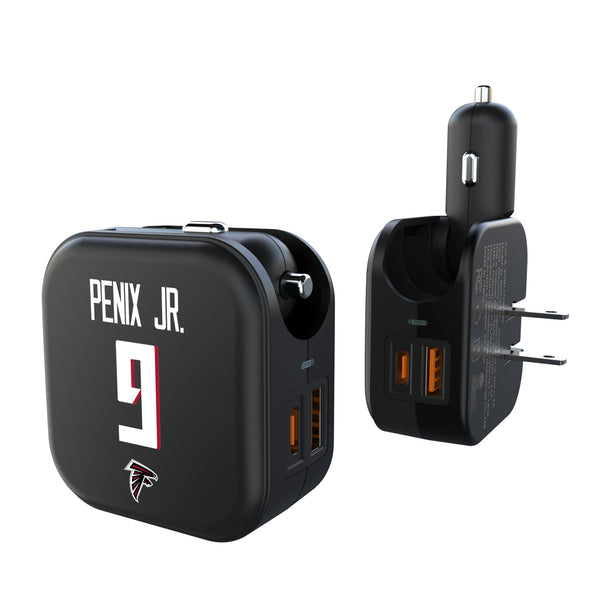 Michael Penix Jr. Atlanta Falcons 9 Game Tactic 2 in 1 USB A/C Charger
