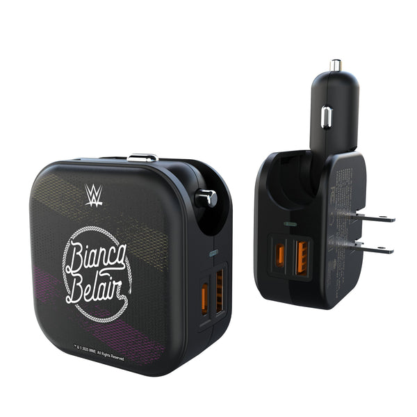 Bianca Belair Steel 2 in 1 USB A/C Charger