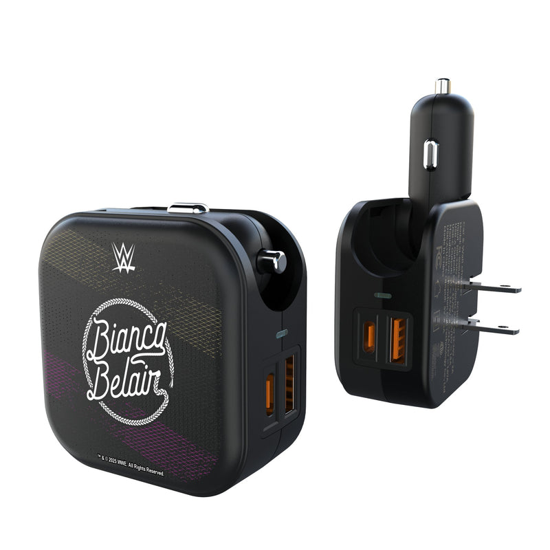 Bianca Belair Steel 2 in 1 USB A/C Charger